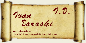 Ivan Doroški vizit kartica
